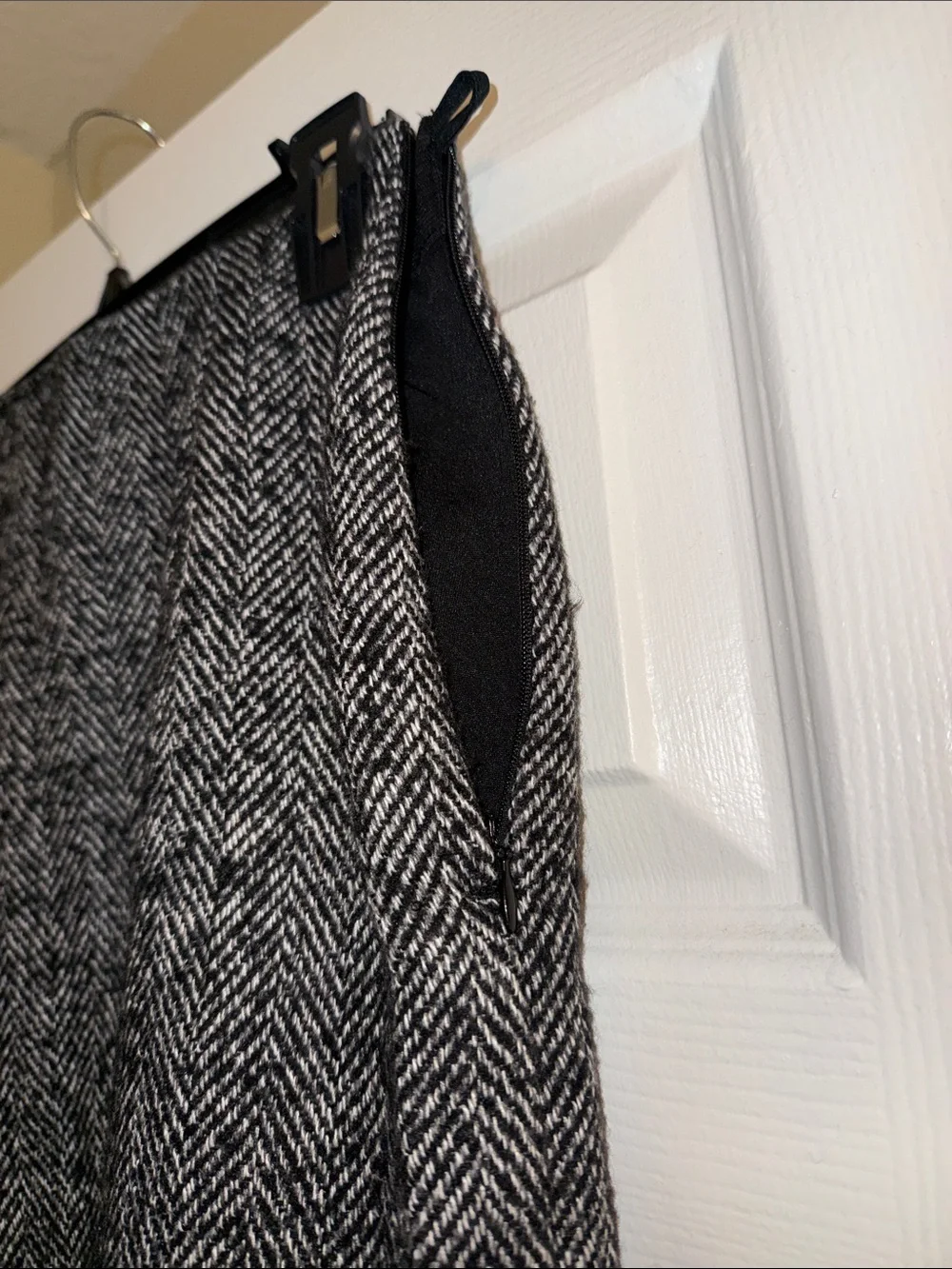 H&M Herringbone Mini Skirt